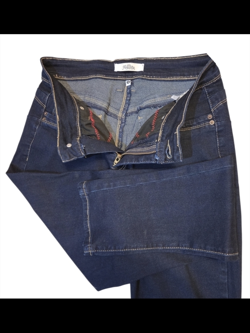 Women's Skinny Jeans in Deep Indigo - Picture 4 of 14